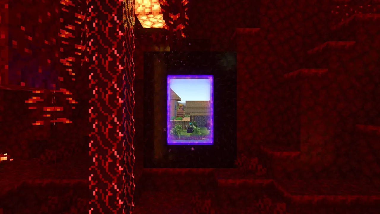 Simulation Core addon: Portal to overworld from nether
