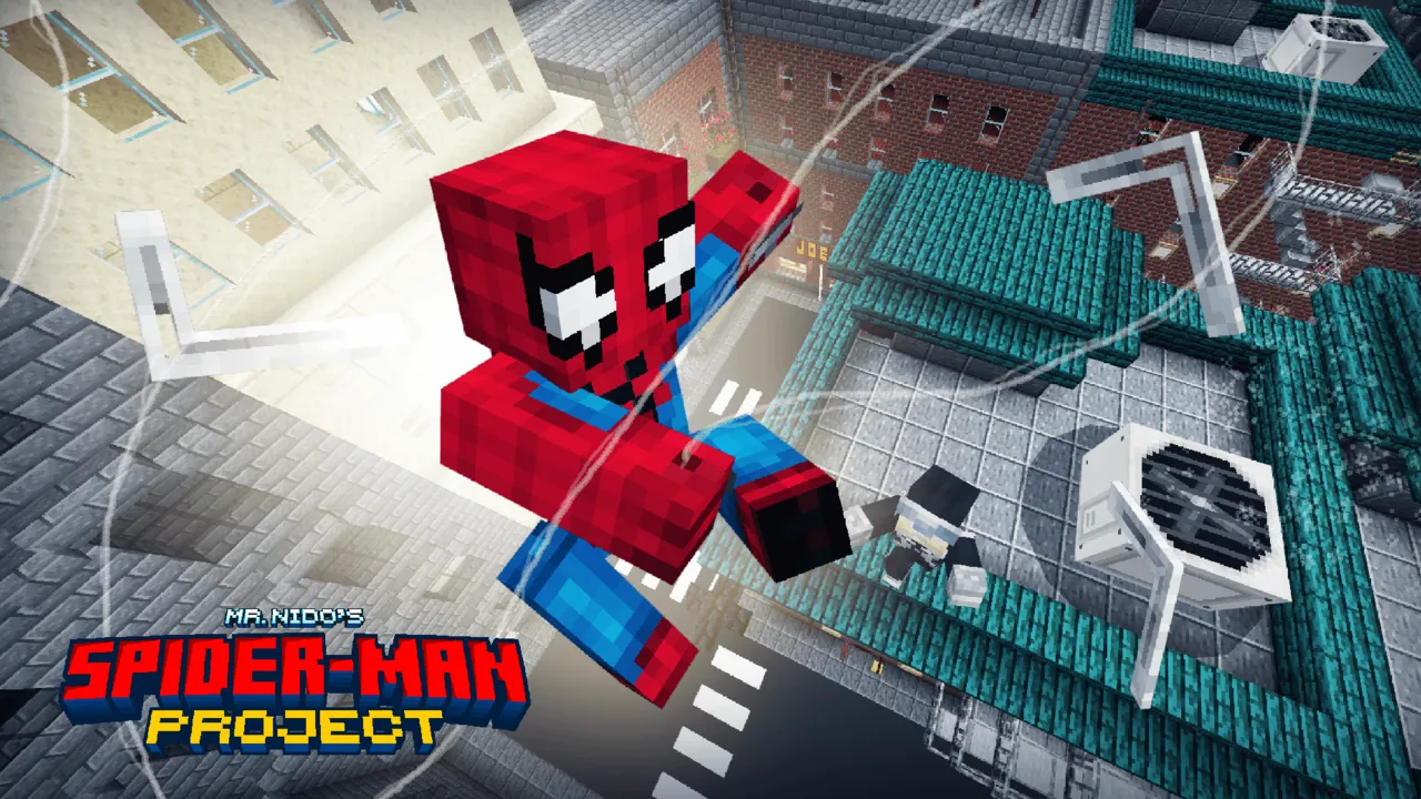 Spider-Man Project addon for Minecraft PE: cover art