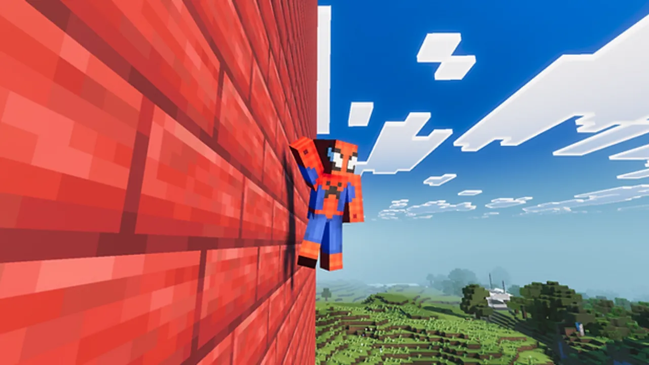 Spider-Man Project addon: When you release the crouch button, you’ll slowly descend