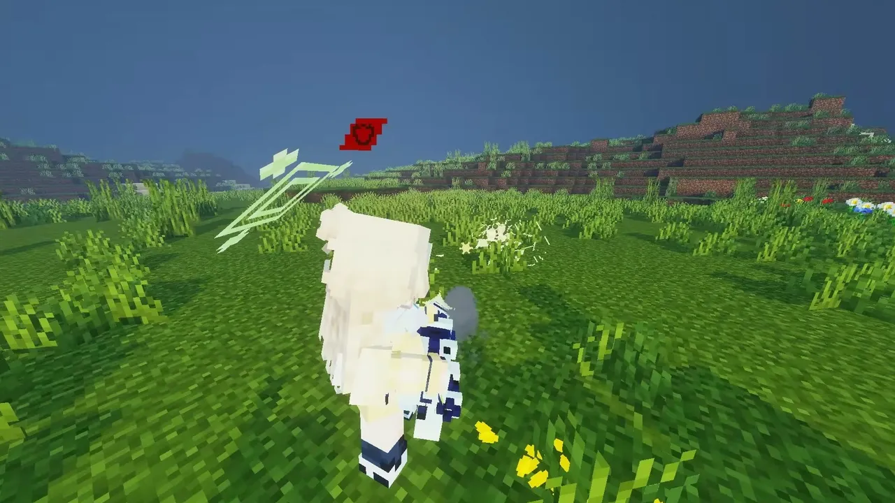 Students Archive Addon: Player in grassy field with red heart above
