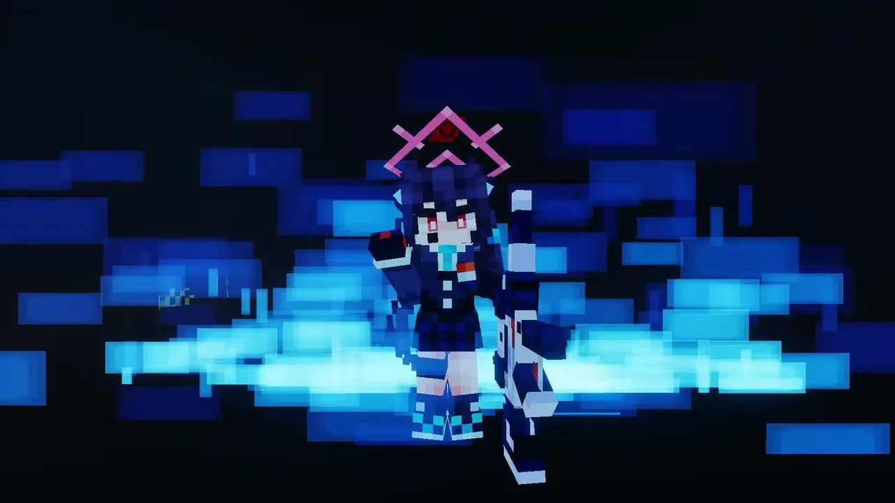 Students Archive Addon: Character with glowing blue effect