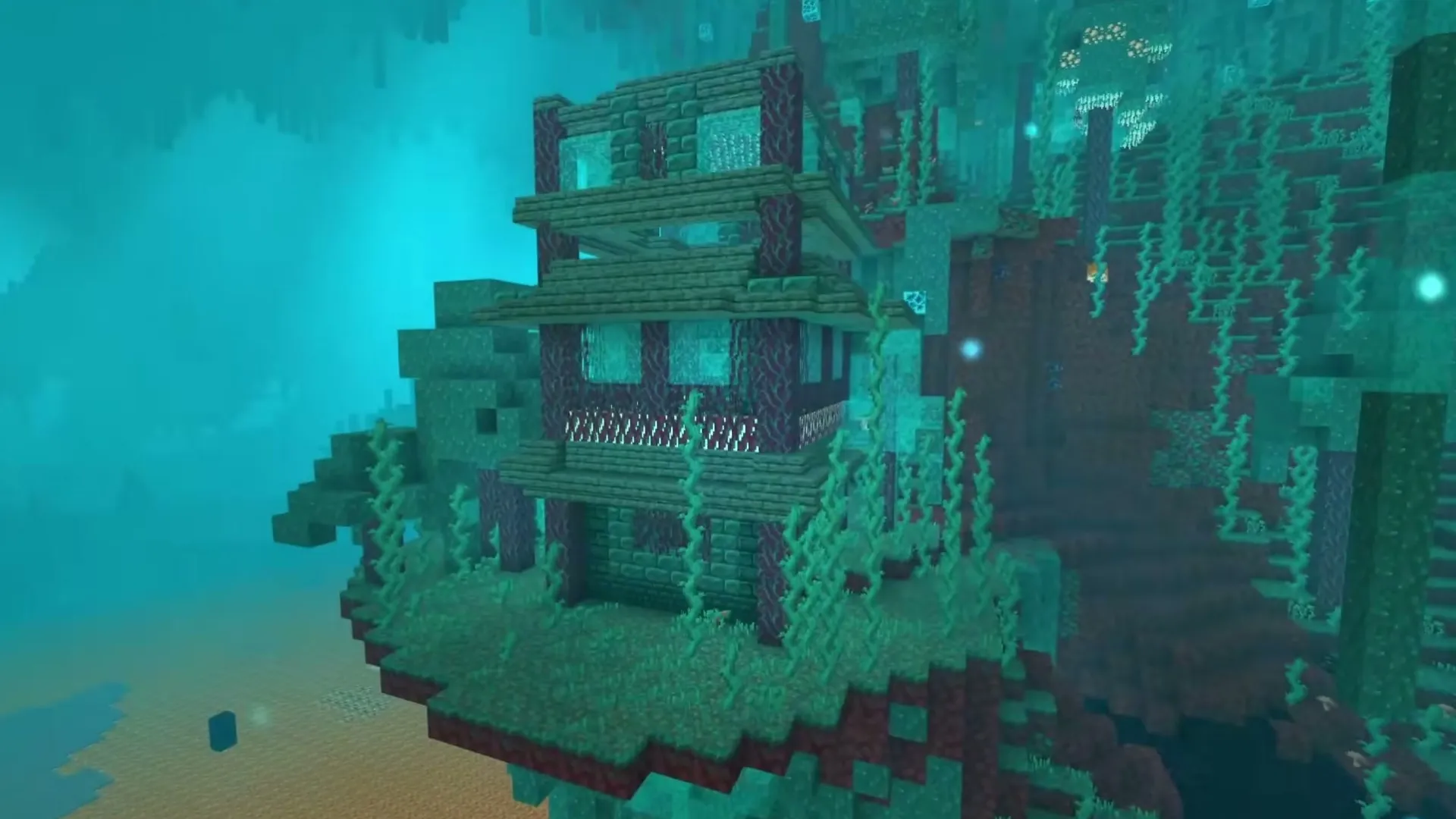 Tempered in Flame addon: Underwater ruins with coral and seaweed
