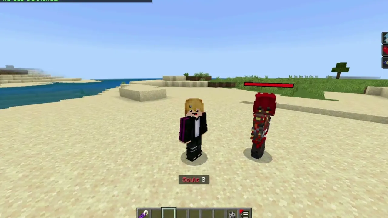 Tensura No Mine Addon: Two characters on a beach