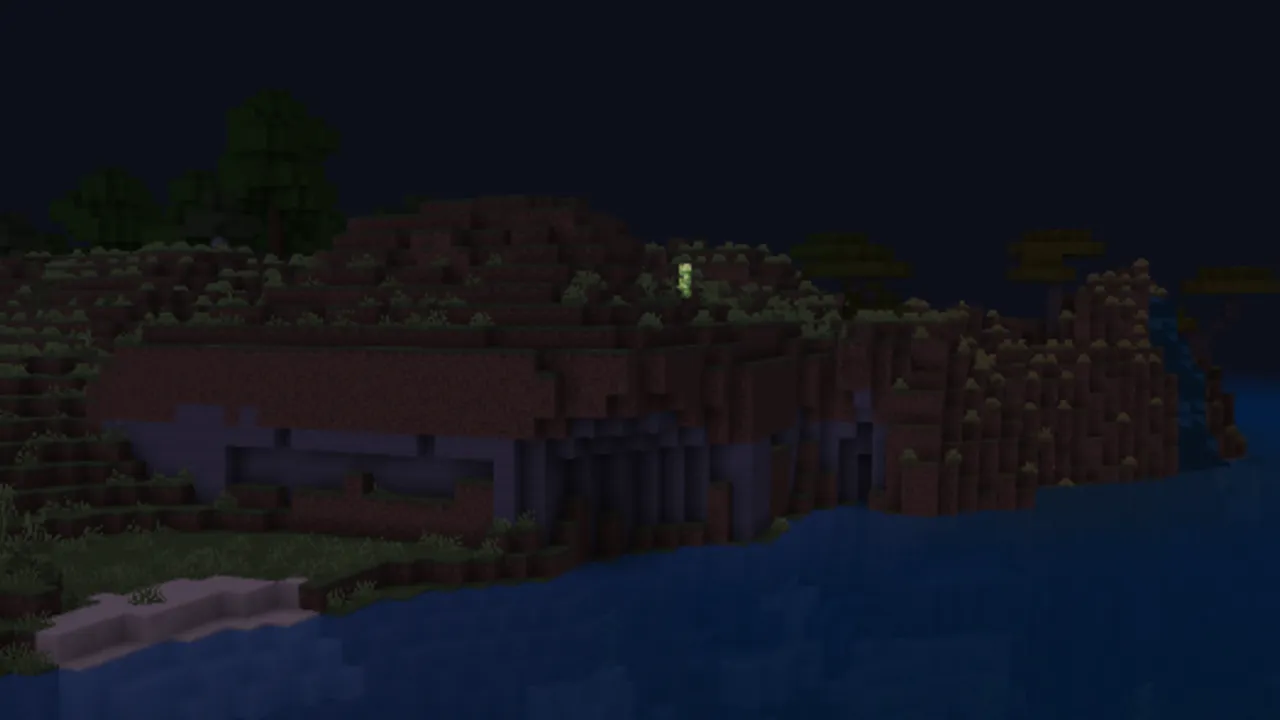 The Forgotten Legends by KaelusKrieg addon for Minecraft PE: Giant cave spider on cliff edge
