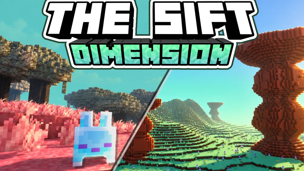The Sift Dimension addon for Minecraft PE: cover art
