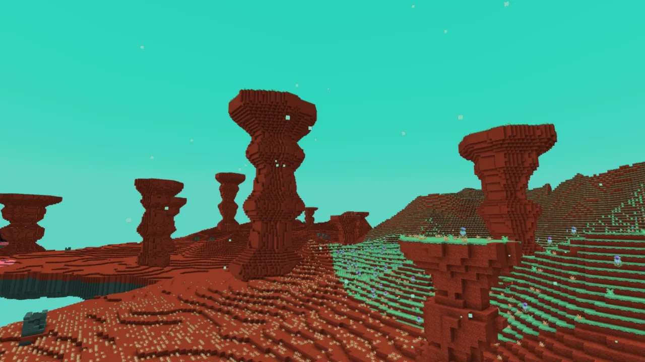 The Sift Dimension addon: Singer's Canyons is a mega-biome featuring unique flora and fauna