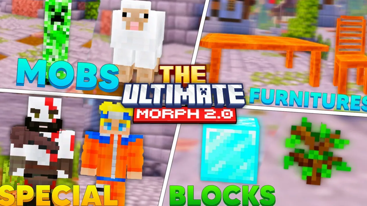 The Ultimate Morph addon for Minecraft PE: cover art