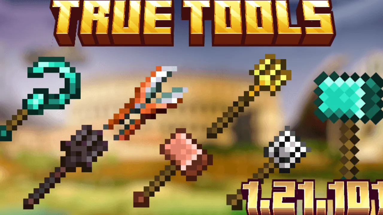 True Tools v1.12 addon for Minecraft PE, screenshot 1