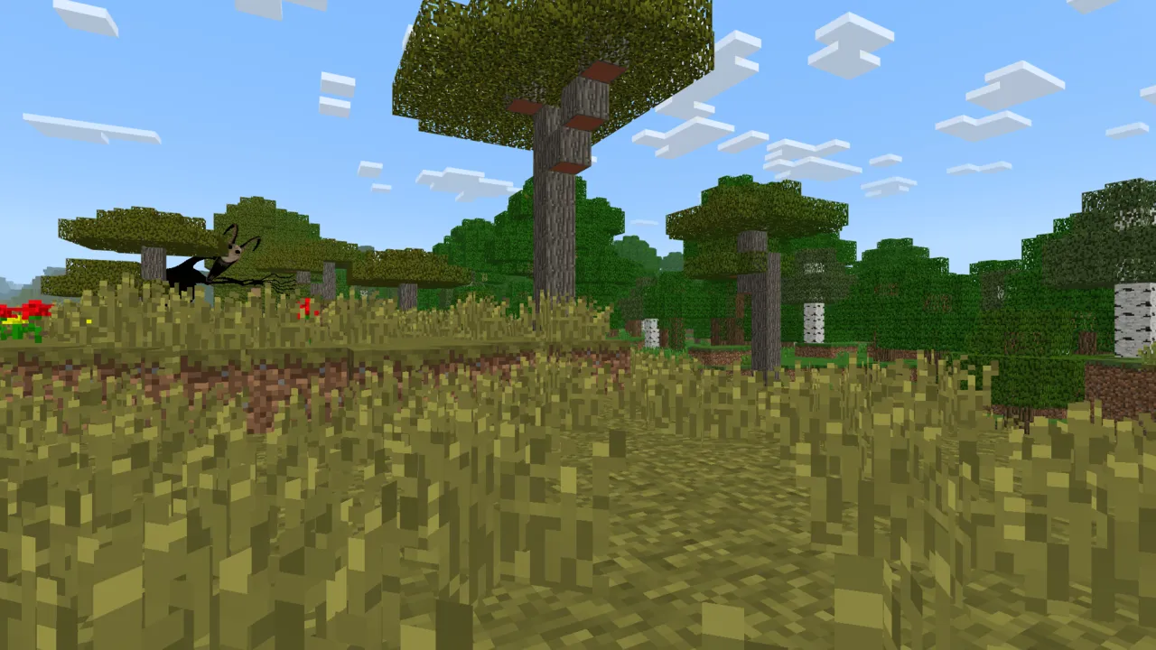 Twixxel's Stalkers addon: Trees in a grassy field
