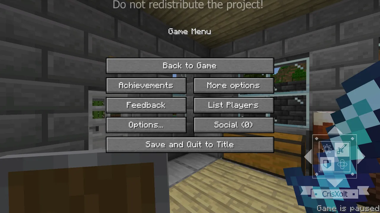 VDX: Java/Desktop UI addon: Game menu with new buttons