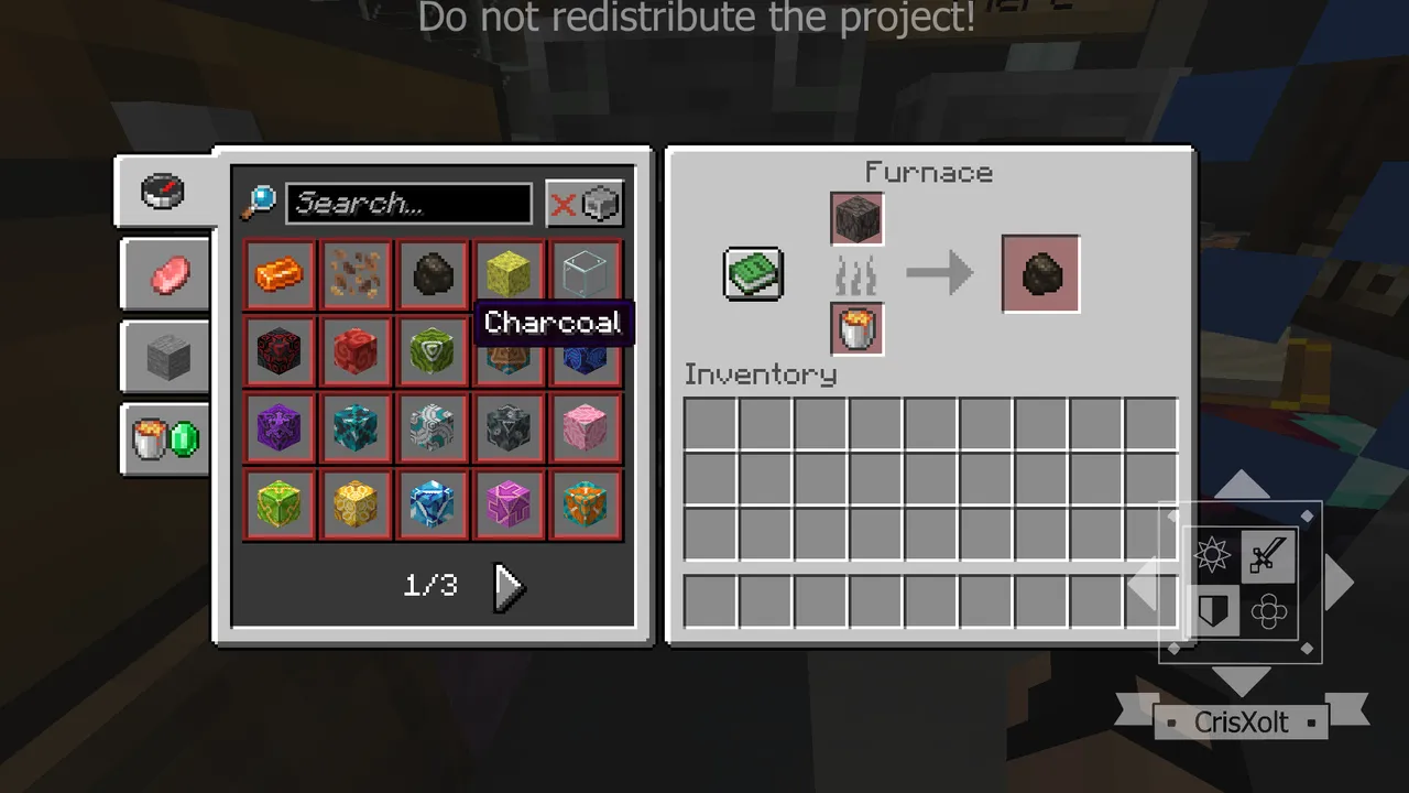 VDX: Java/Desktop UI addon: Only in worlds in experiment mode with patch pack enabled