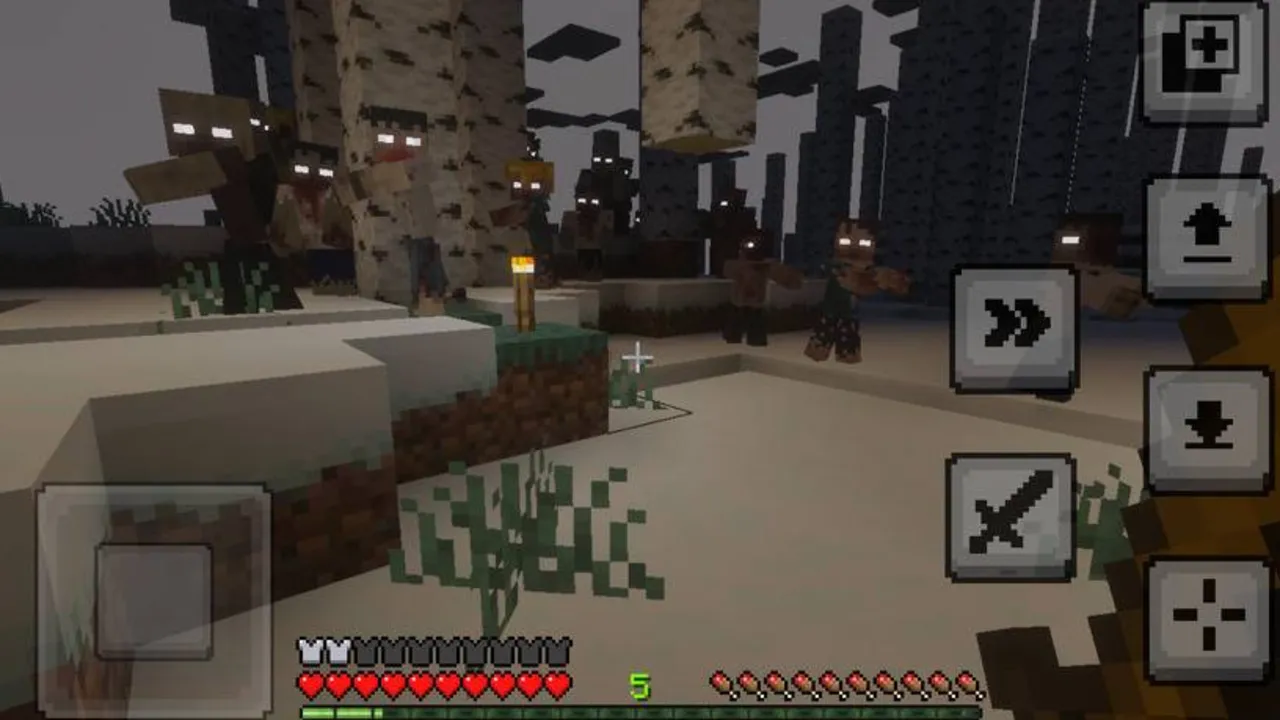 Winter Zombie Outbreak addon: Zombies in a snowy area