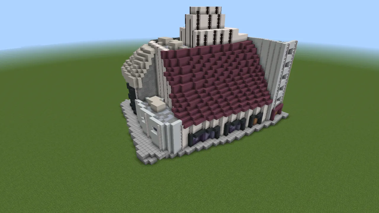 City Residence Pack, modern houses, seen from the front right