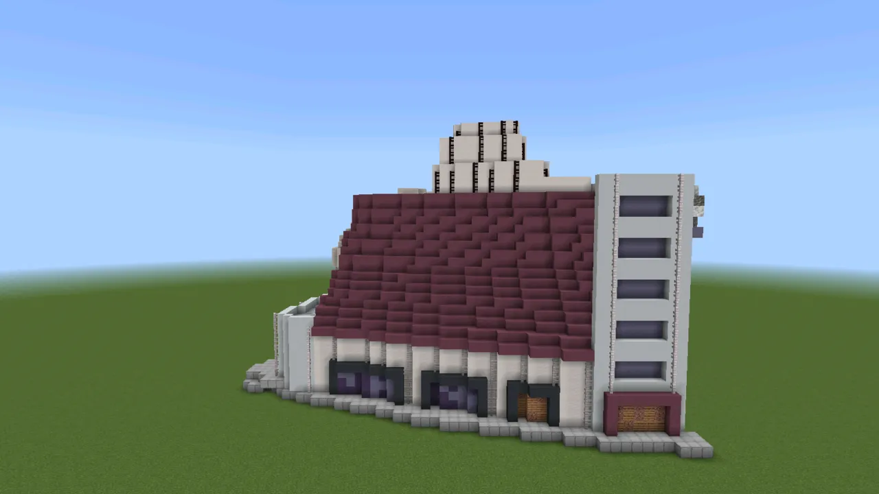 City Residence Pack, modern houses, at eye level from the front
