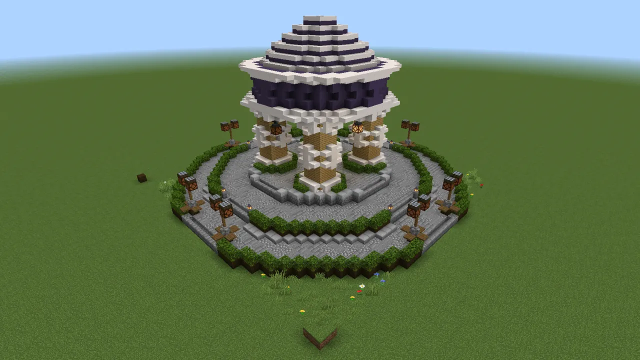 Compact Lobby Hub, spawn point, seen from the front right