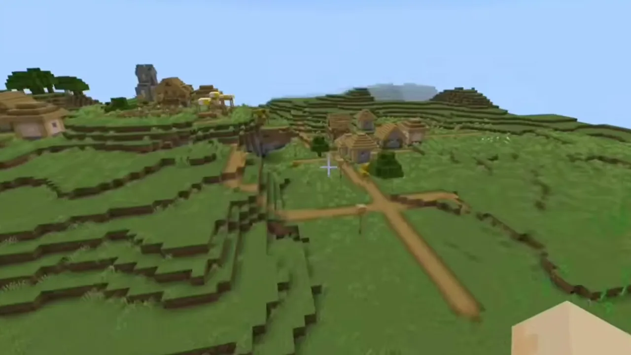 Cherry Outpost Village and Ancient City: Ancient city central structure surrounded by sculk
