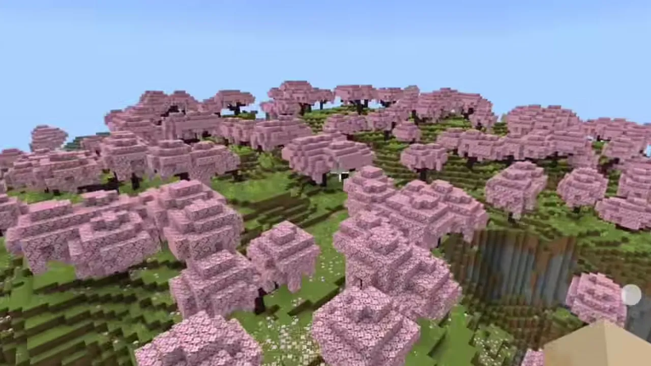 Cherry Grove Village and Ancient City: Ancient city corridors with sculk patches on deepslate