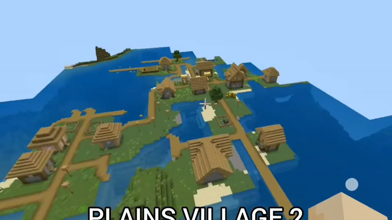 Sprawling Plains Village and Deep Dark City: Ancient city ruins with tall deepslate pillars