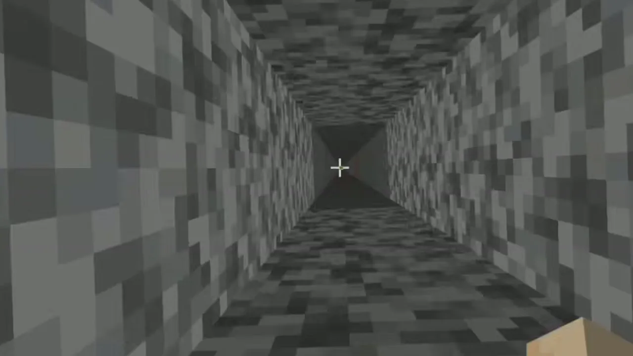 Cherry Valley Village and Ancient City: Dark corridors inside an ancient city with sculk veins