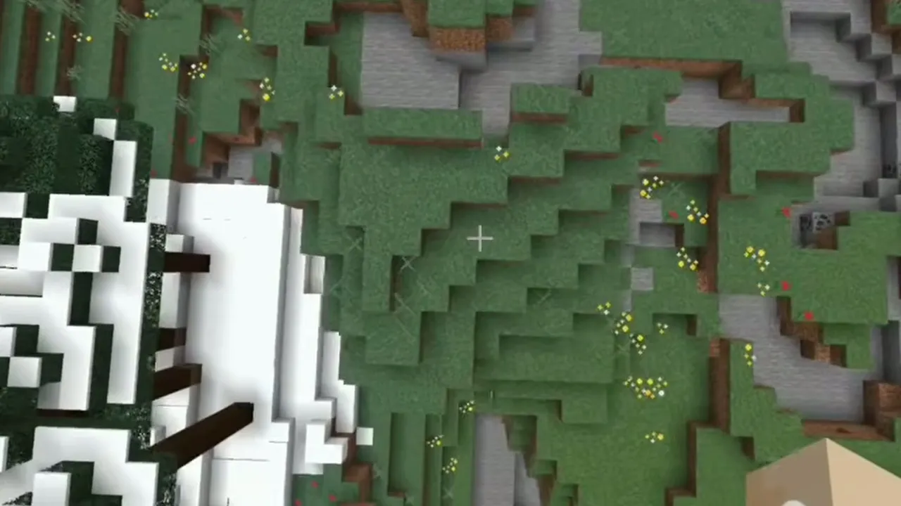 Plains Farm Village and Sculk Corridors: Plains village with farming pens and wooden houses