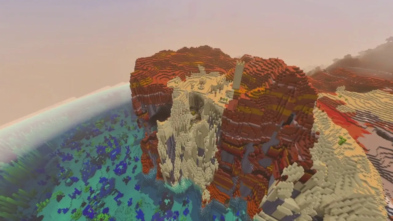 Badlands Mountain Village: badlands mountain village overview showing summit hollow settlement