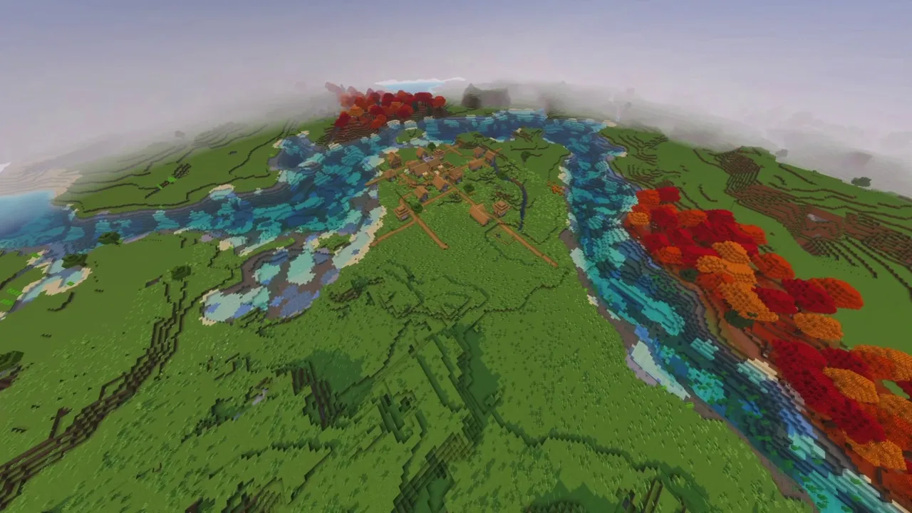 Dappled River Valley: dappled river valley overview showing river terraces and low hills