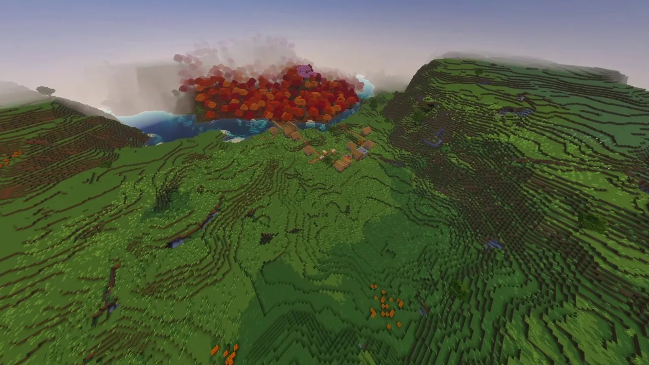 Hidden Plains Village: hidden plains village overview showing surrounding low ridges and basin