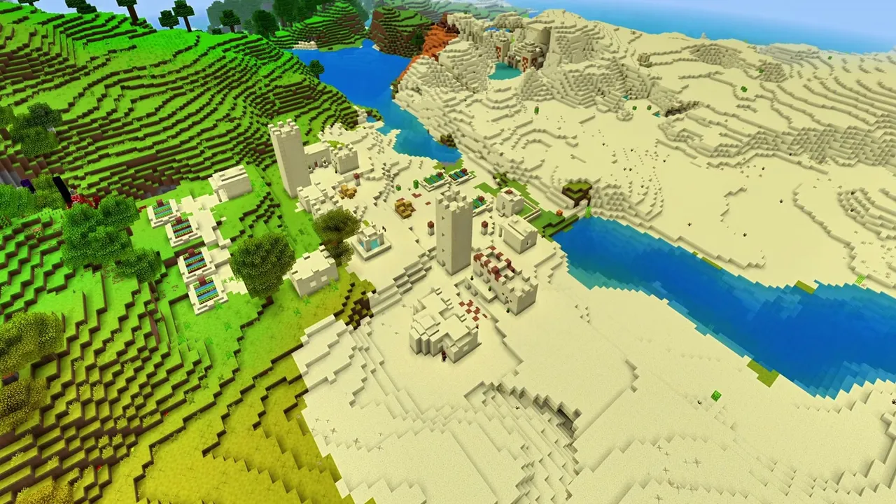 Oasis Edge Desert Village: Desert village houses bordering a water pool