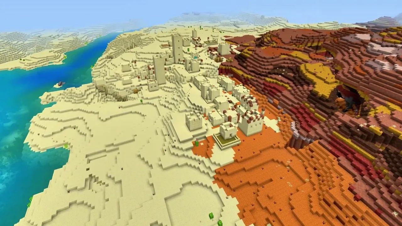 Broad Desert Dune Village: Farmland plots in the desert sand