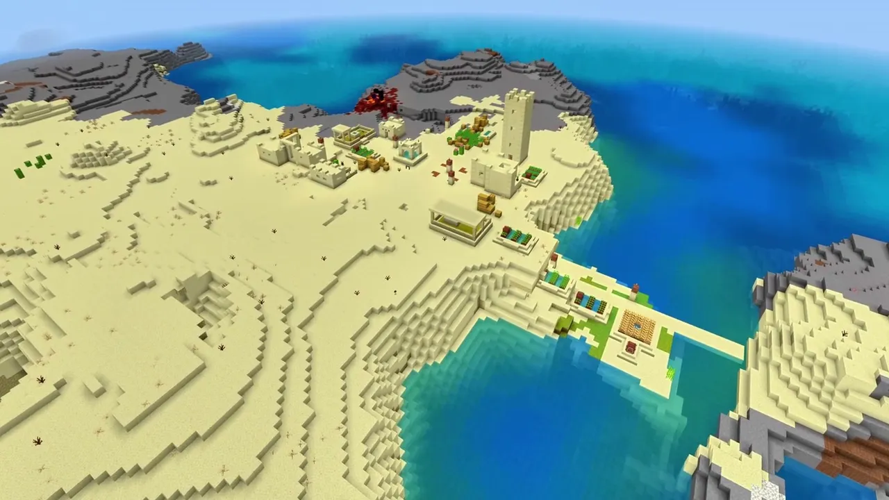 Lowland Sandstone Village: Huts and pens in a desert village