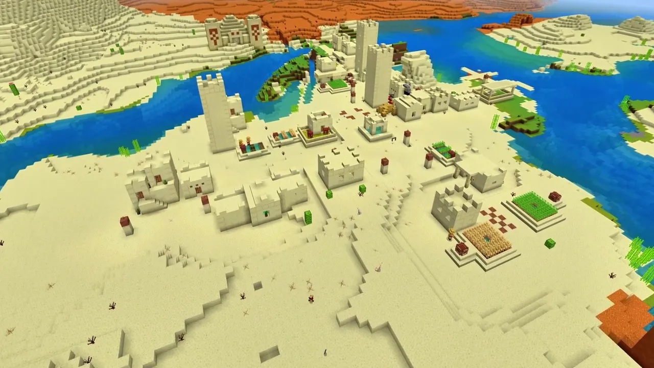 Sandstone Ridge Village: Sandstone cabins overlooking open sand dunes