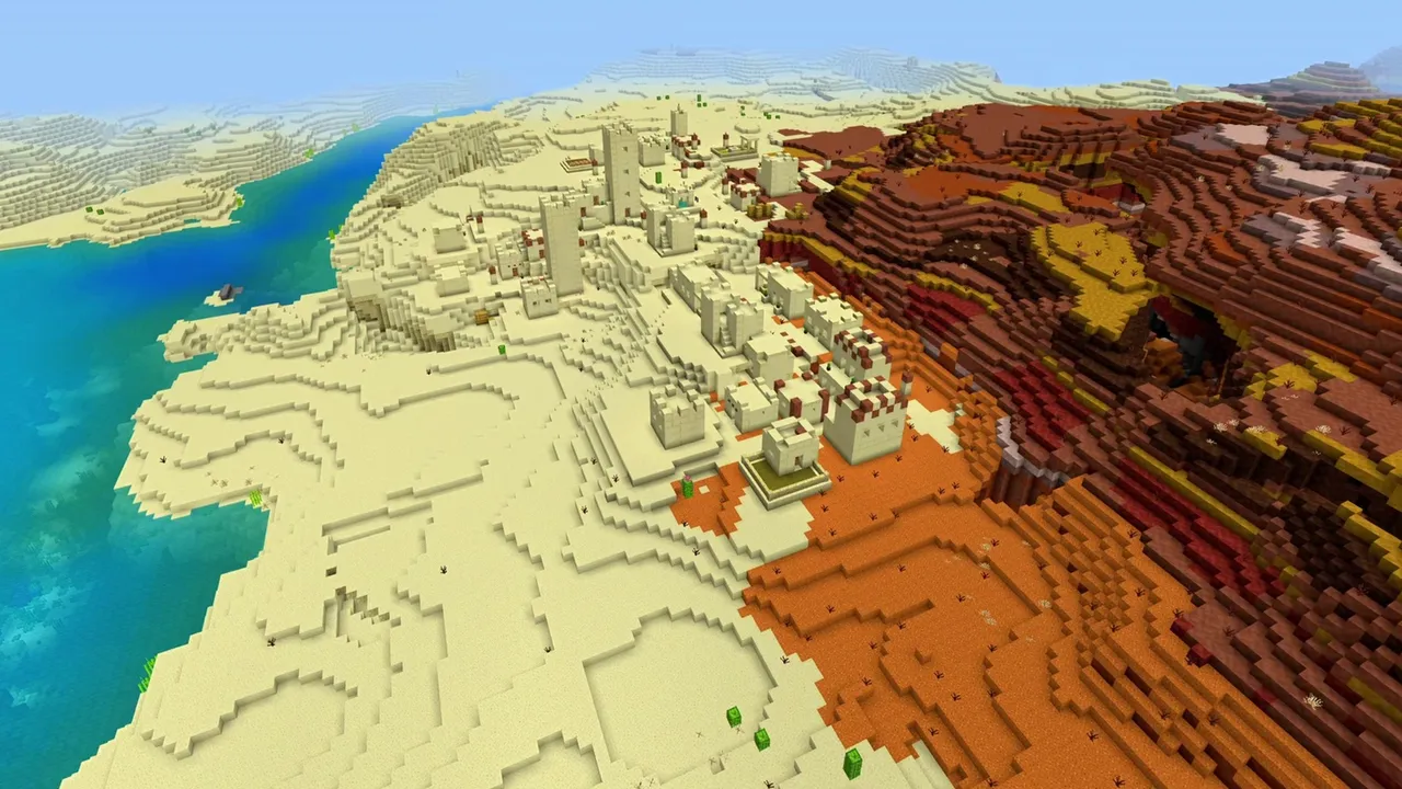 Broad Desert Dune Village: Spacious village among broad sand dunes