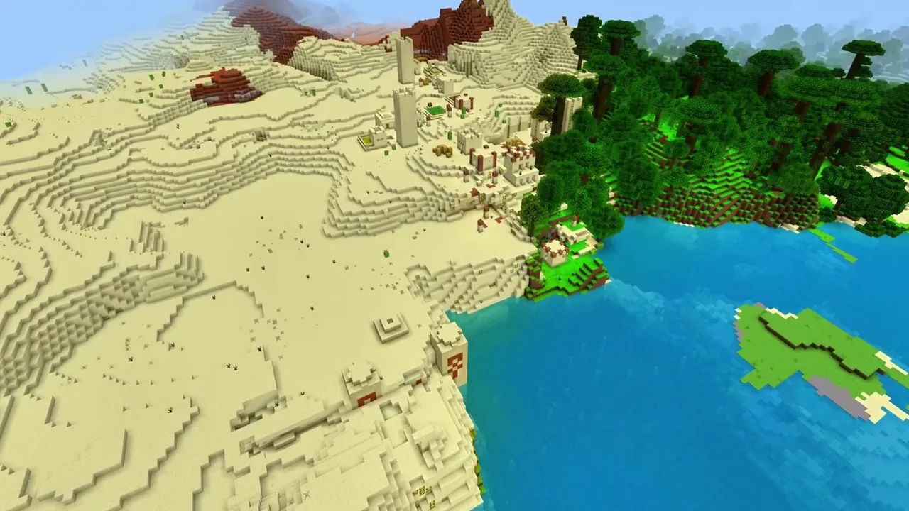 High Dune Desert Settlement: Village crowning a tall sand dune
