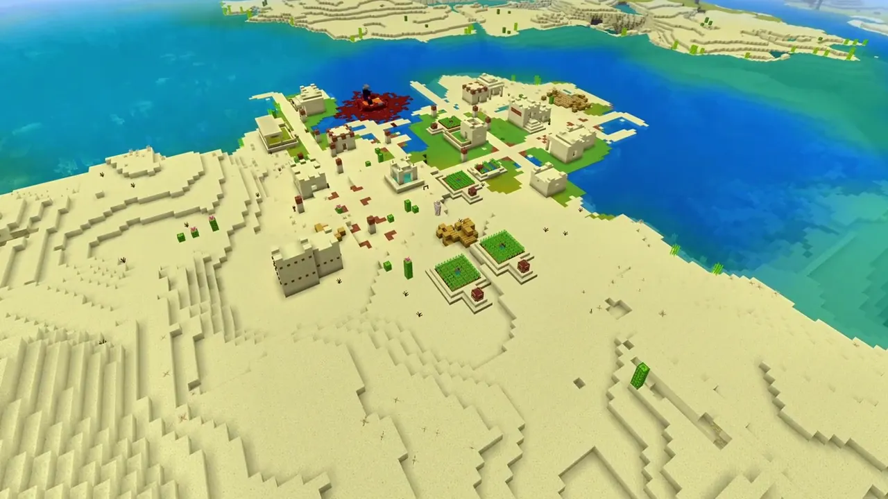 Sandy Plain Desert Village: Village on an open sandy desert plain