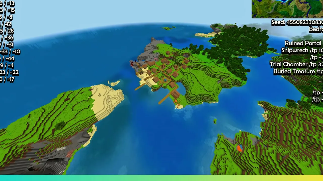 Twin Hill Diamond Descent: village settlement situated between two rolling grassy hills