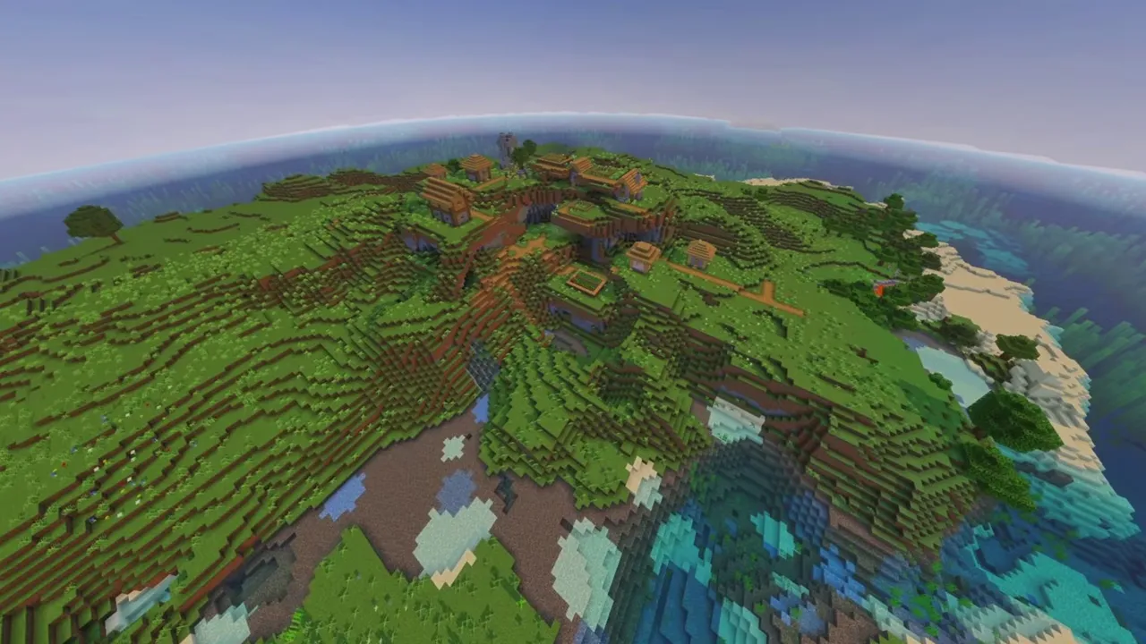 Coastal Ridge Village Island: Island shoreline path connecting village cabins