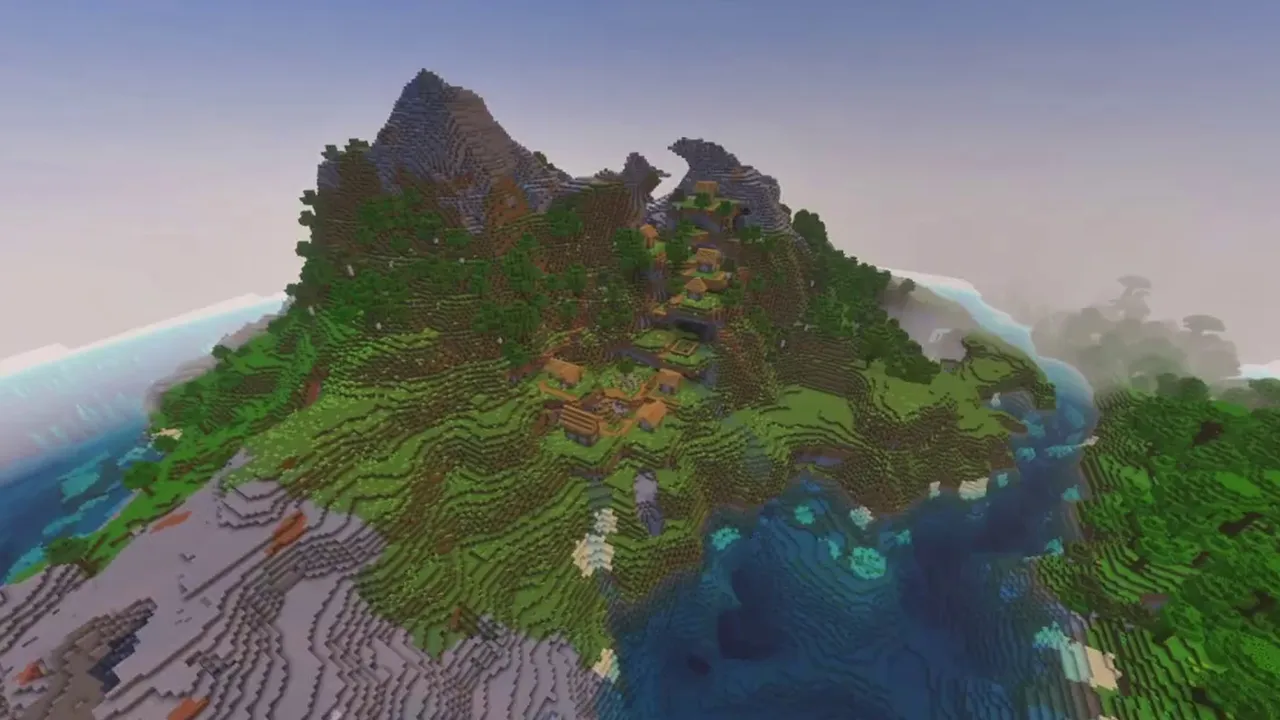 Twin Peaks Pass Village: village built in the pass between two large stone peaks