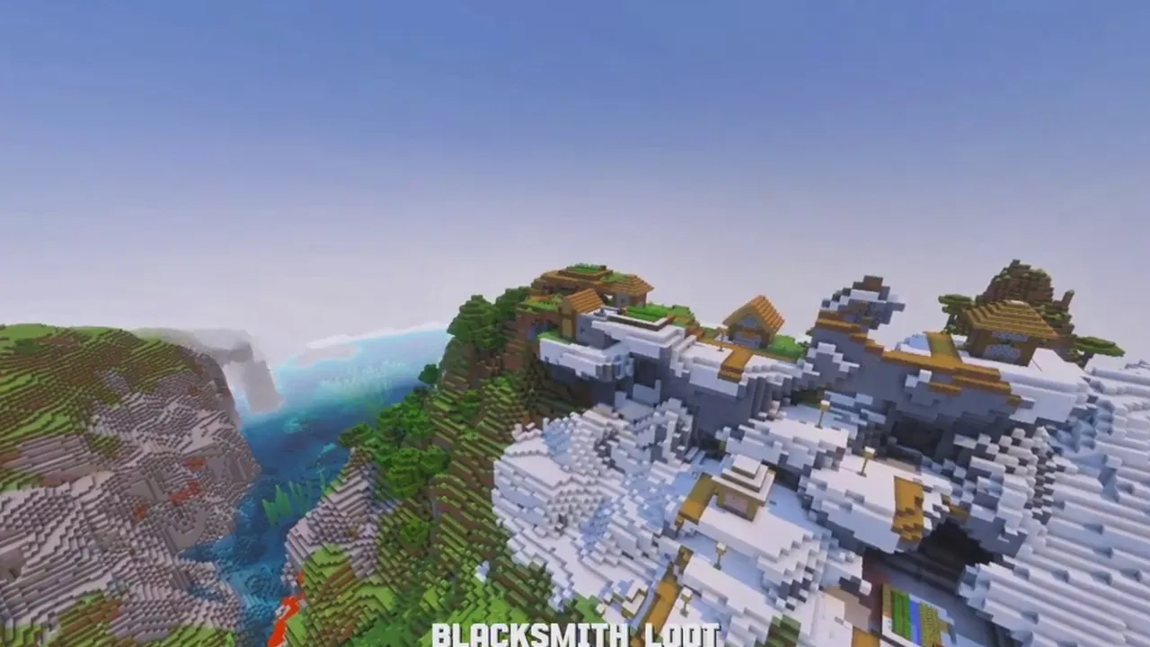 Coastal Mountain Village: waterfront view of timber homes and gardens below the ridge