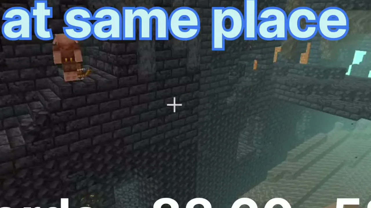 Quick Nether Corridor Near Overworld Villages: Overworld village nestled near hills before heading into the Nether