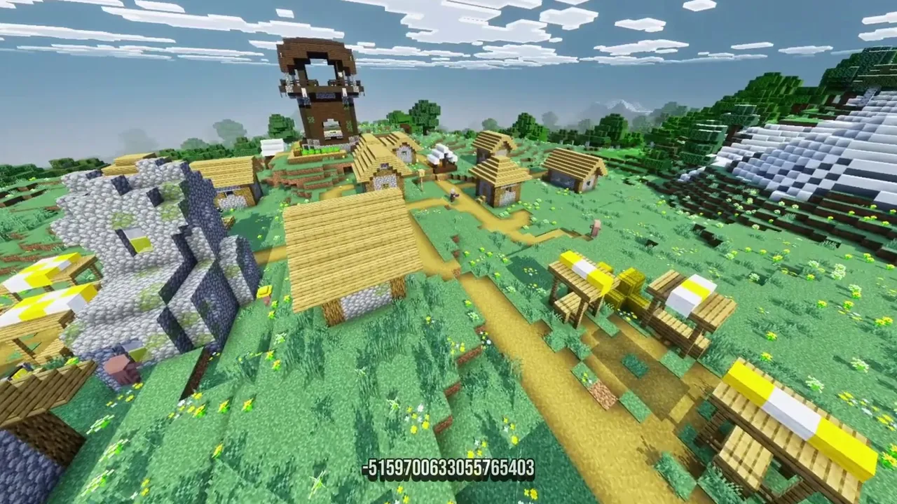 Hilltop Outpost Community: Buildings and watchtower overlooking plains