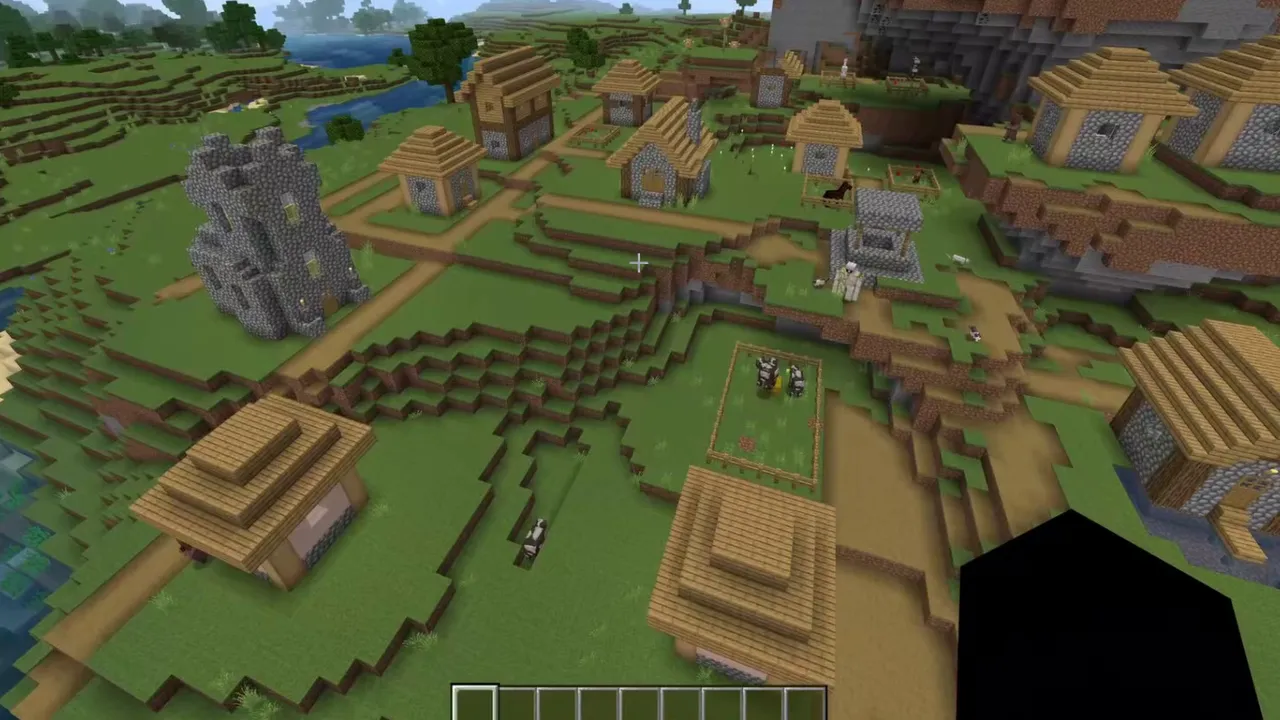 Lake Shore Outpost Village: Outpost and village bordering a lake shore