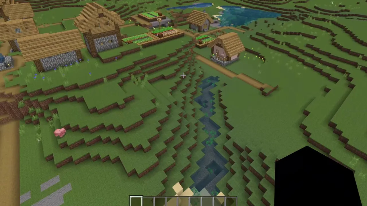 Broad Basin Outpost Village: Outpost and village inside a wide valley basin