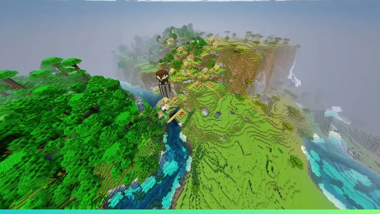 Forest Border Outpost Village: Outpost and village surrounded by oak forest