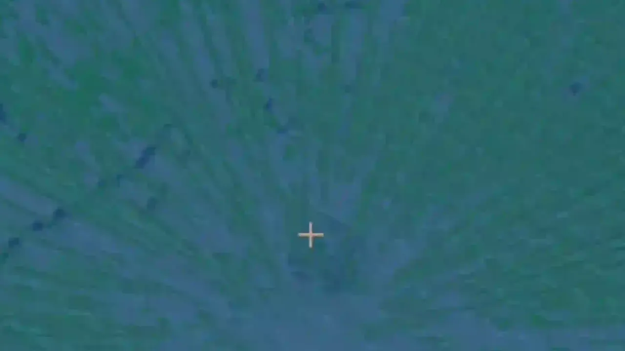 Mushroom Island Stranded Shipwreck: Ocean ruins submerged beneath clear coastal water