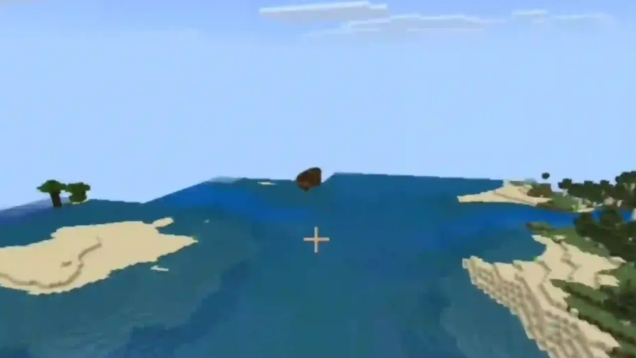 Mushroom Island Stranded Shipwreck: Shipwreck resting on a sandbar near mushroom shores