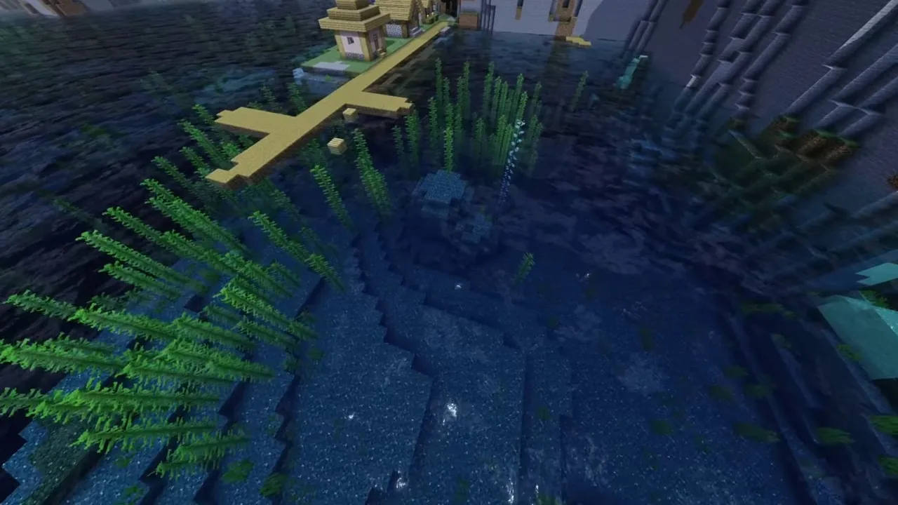 Seaside Bluff Village: landscape of seaside bluff village with surrounding terrain and resources