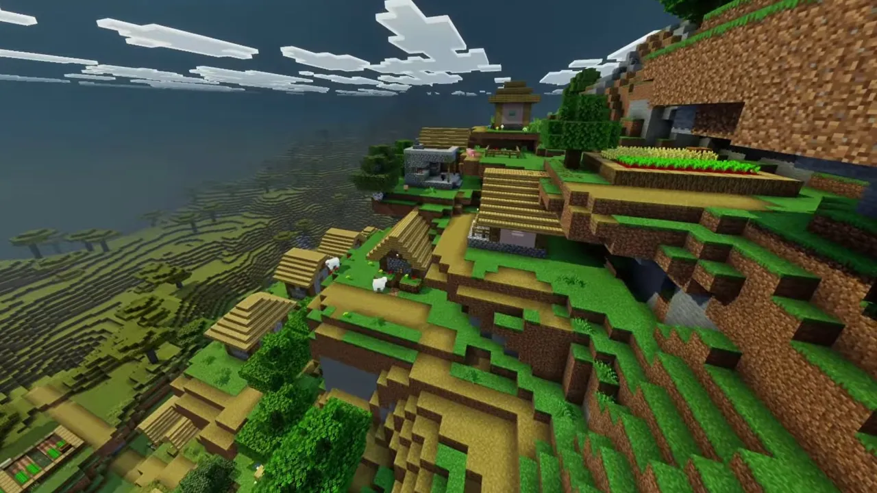 Sprawling Mountain Town: landscape of sprawling mountain town with surrounding terrain and resources