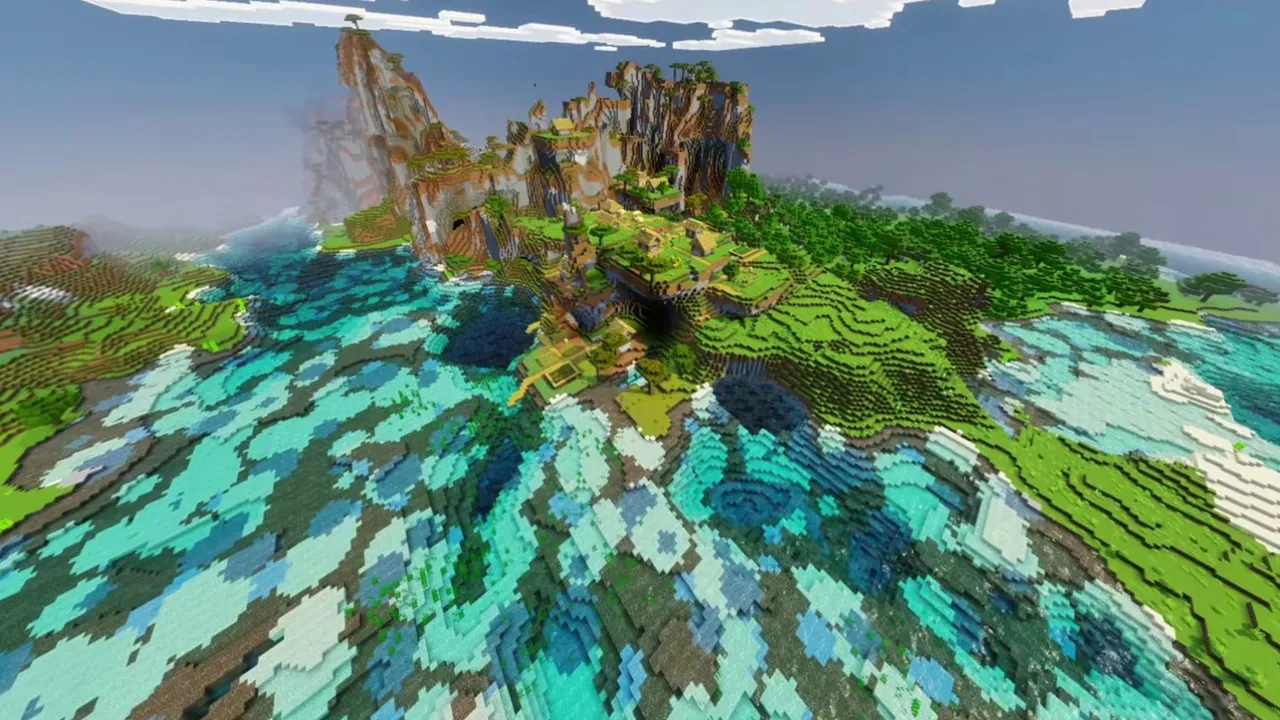 Valley Kingdom Village: landscape of valley kingdom village with surrounding terrain and resources