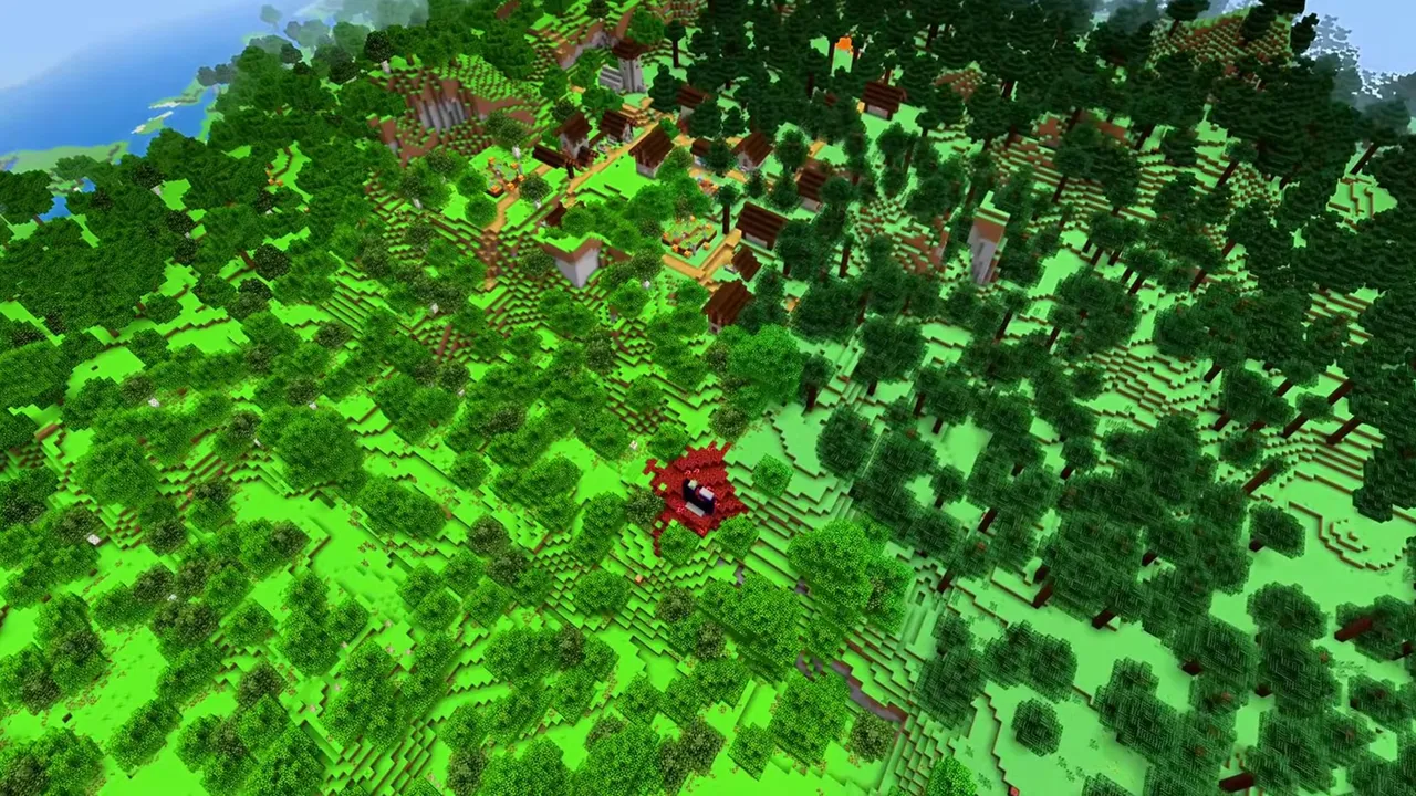Wooded Hill Taiga Village: Cabins and watch spots on the hillside