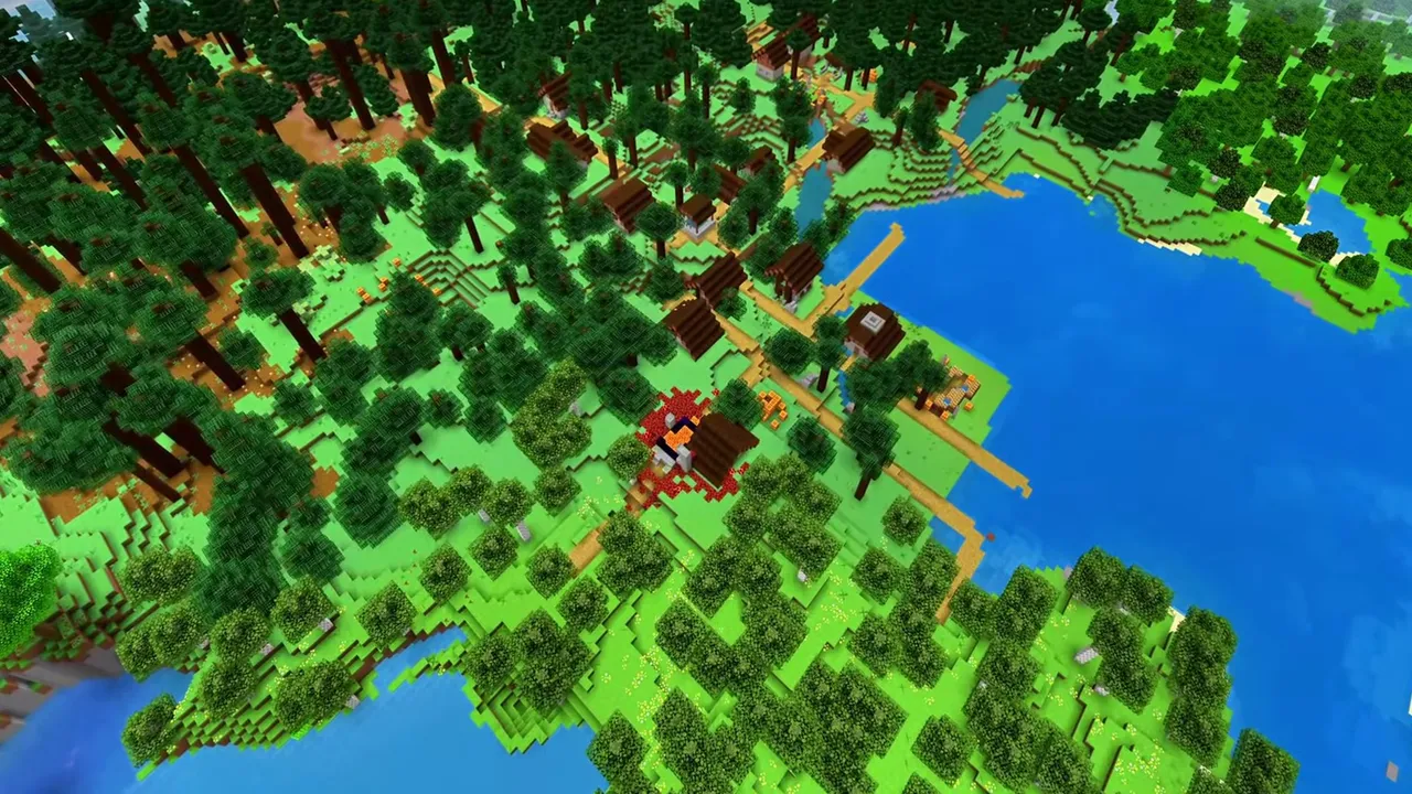 Broad Valley Taiga Village: Spruce homes and gardens in flat lowlands
